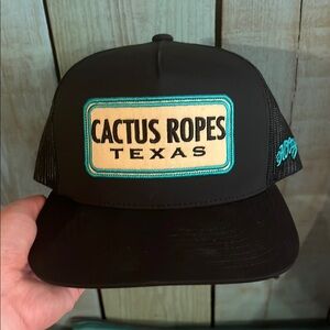 Hooey Black Trucker Hat with Teal Embroidery
